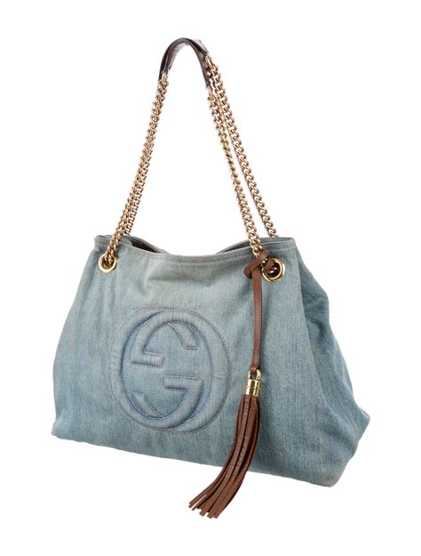 how much can a gucci soho bag fit|gucci soho denim bag.